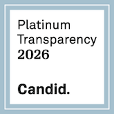Graphic displaying Mercy Corps' Candid Platinum seal for 2026.