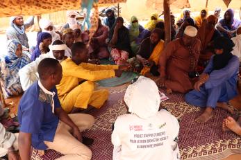Meeting with idps as apart of the protection activities niger