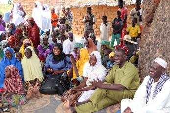 Niger community gathering.