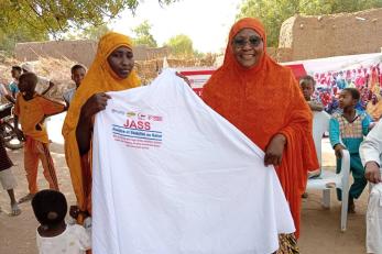 Two women smiling are JASS program participants.